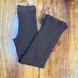 Reformation Women's Pants XS Pull on Ribbed Knit Cotton Organic BB10